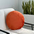 Bonbon Round Velvet Orange Pillow