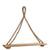 Wood Rectangle Hanging Rope Shelf 31.5"
