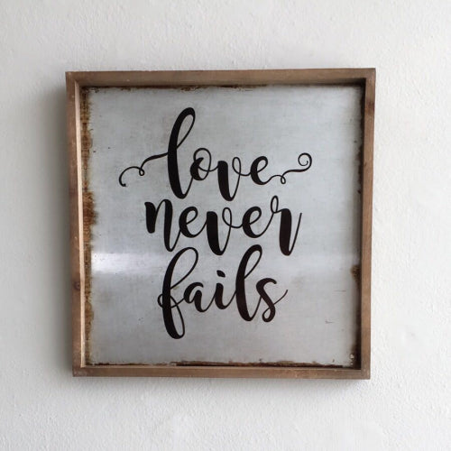 Love Never Fails Wall Art