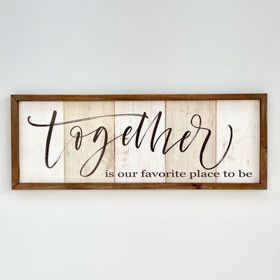 "Together" Wooden Wall Art