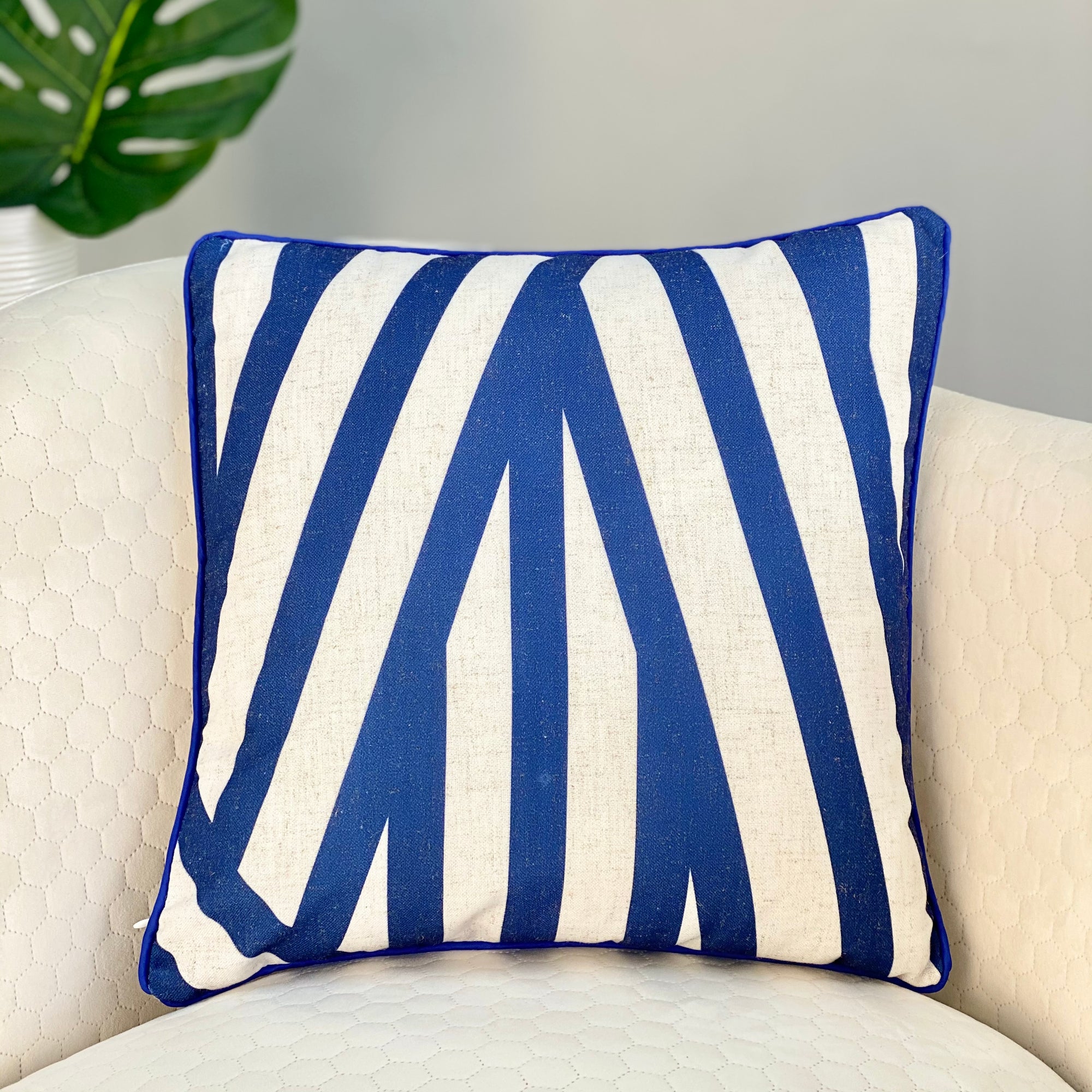 Classic Blue Stripes Pillow