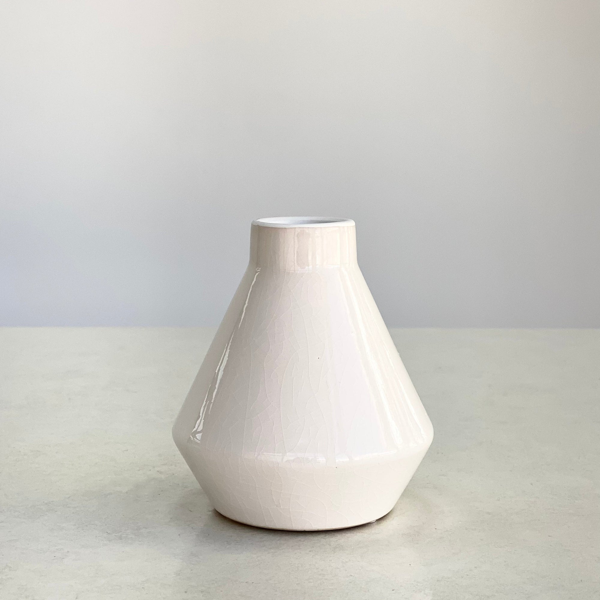 White Lab Ceramic Vase