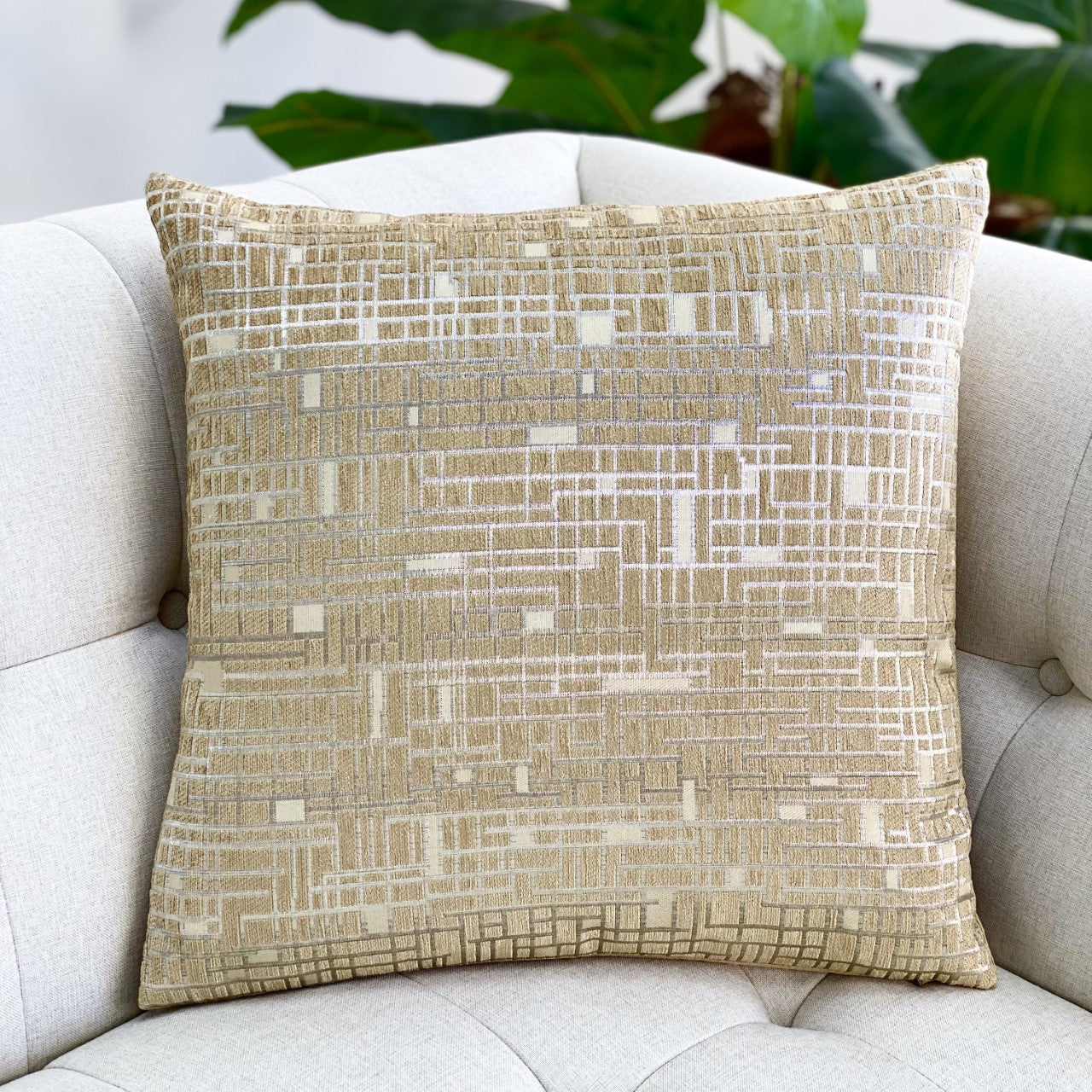 Electric Gold Connections Pillows