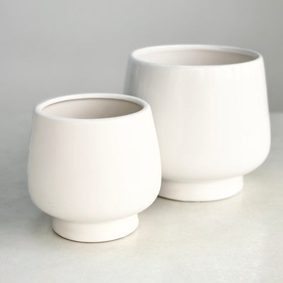 Ceramic Smooth White Vase