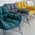 Tufted Teal Green Accent Chair