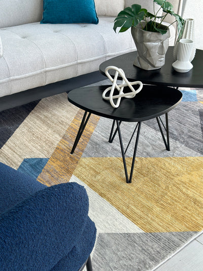 Geometric Modern Performance Rug 5 x 8'