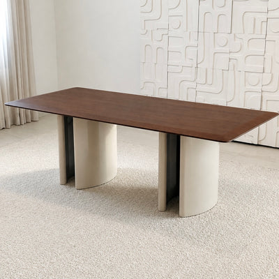 Liora Dining Table- Two tone