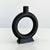 Black Ceramic Ring Vase