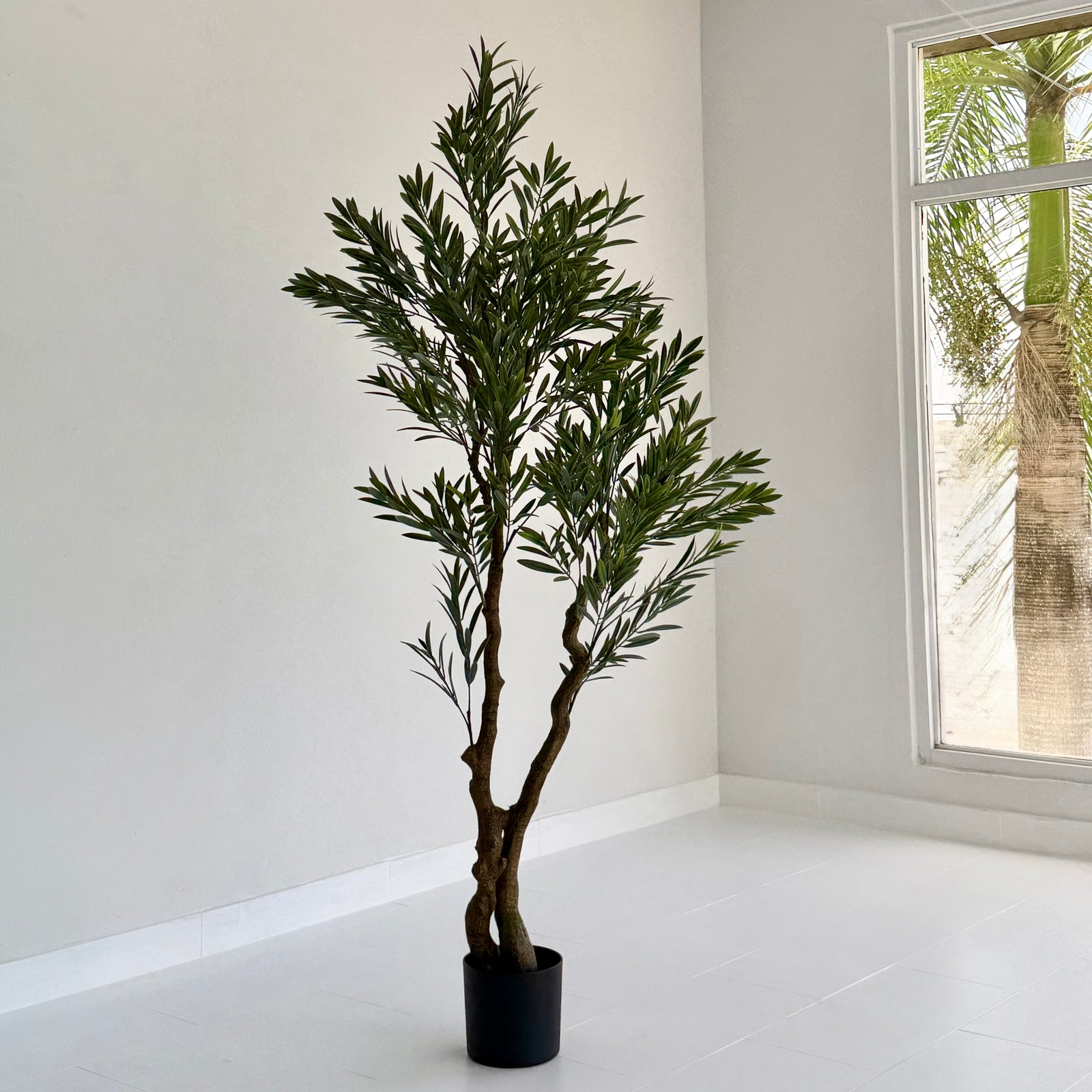 Faux Potted Greco Olive Tree 6.5'