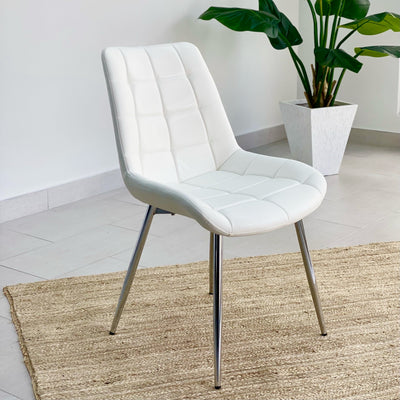 Modern Pedestal Round Dining White Table Set
