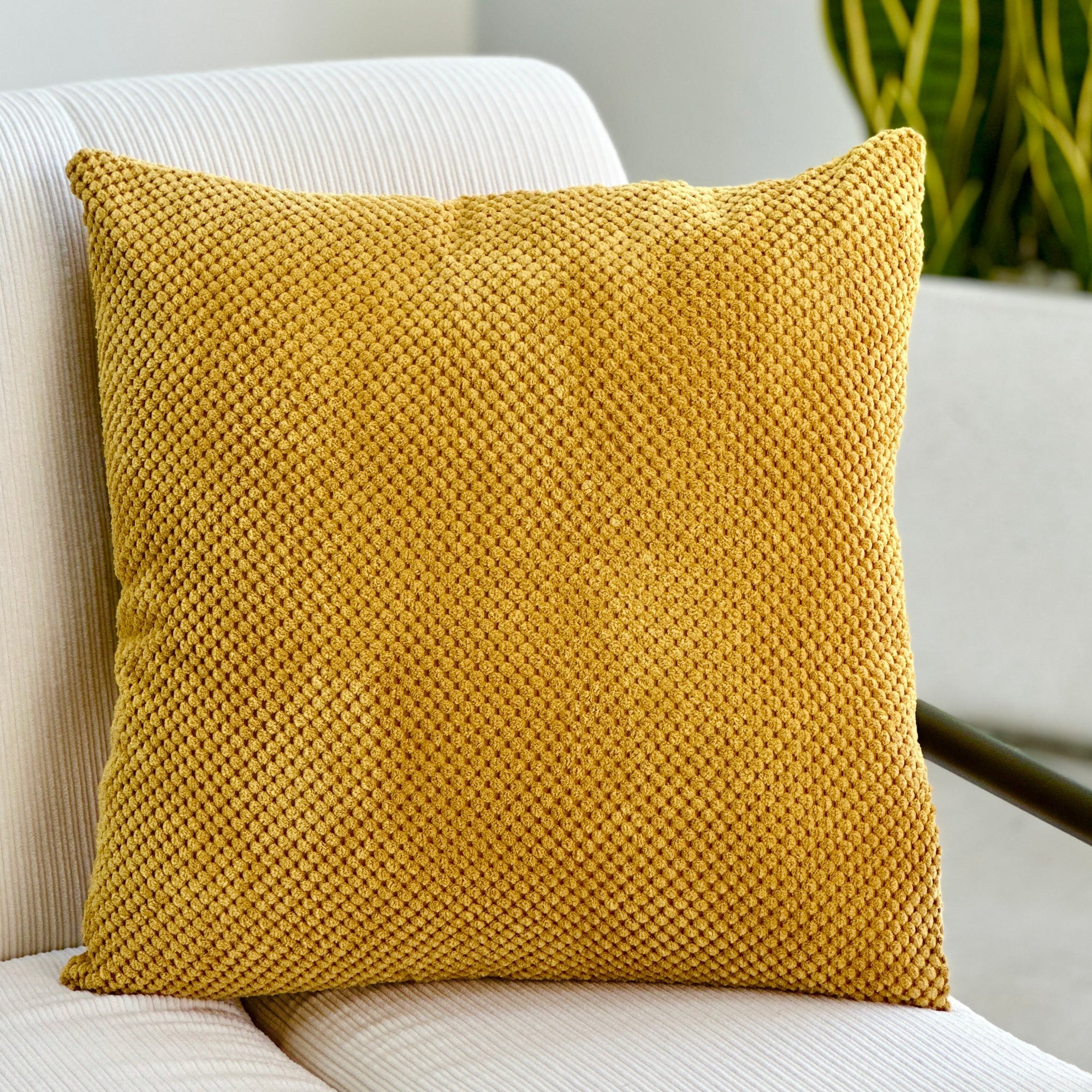 Solid 2024 yellow pillows