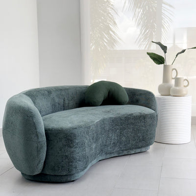 Divani Curved Green Sofa