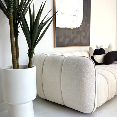Cloud Sofa Bone White Fabric