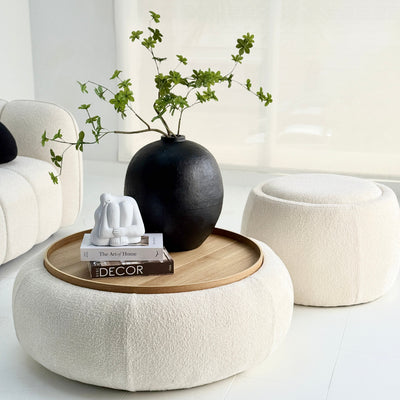 Dual Ottoman Wide Table