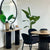 Coquette Velvet Black Arm Chair
