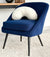 Amber Corduroy Fabric Classic Blue Chair