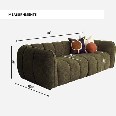 Cloud Sofa Moss Green Fabric