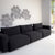 Three Piece Black Ultra Comfort Sofa