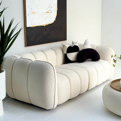 Cloud Sofa Bone White Fabric