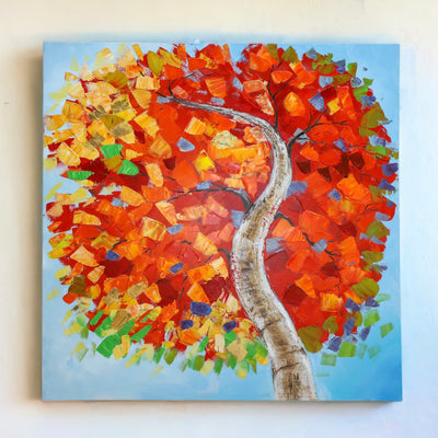 Sunset Tree Canvas Wall Art