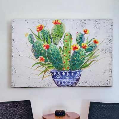 Oleo Cactus Canvas Art
