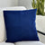 Classic Blue Corduroys Modern Squares Pillow