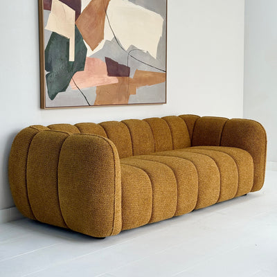 Cloud Sofa Cognac Fabric