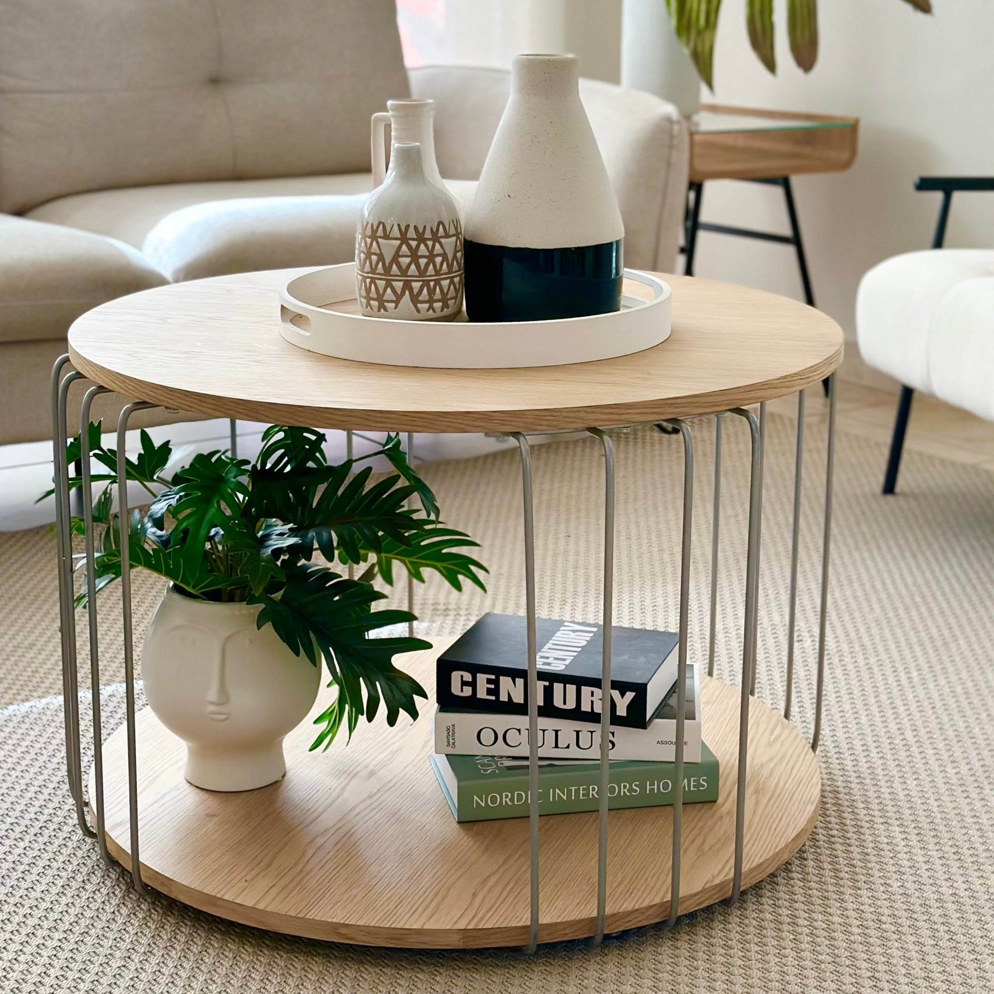 Alisa Natural Round Coffee Table