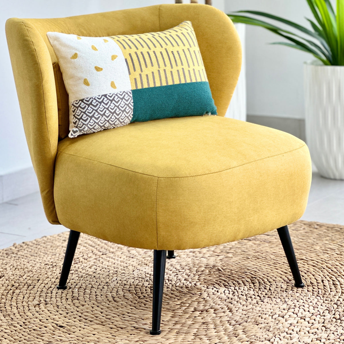 Cherish Ambar Yellow Accent Chair