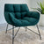 Tufted Teal Green Accent Chair