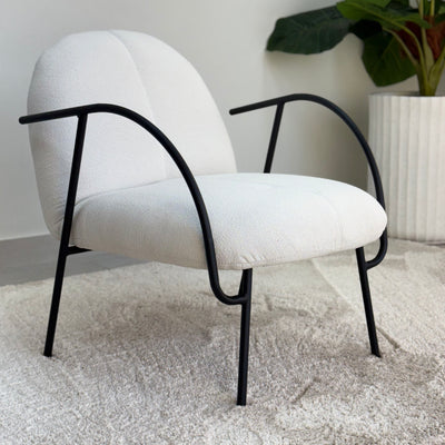 Half and Half Ivory Chair