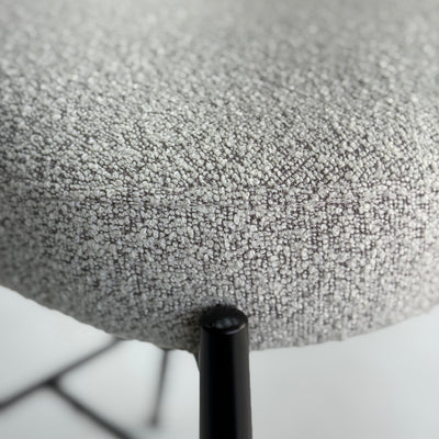 Thira Counter Stool Metal Black Legs Sand