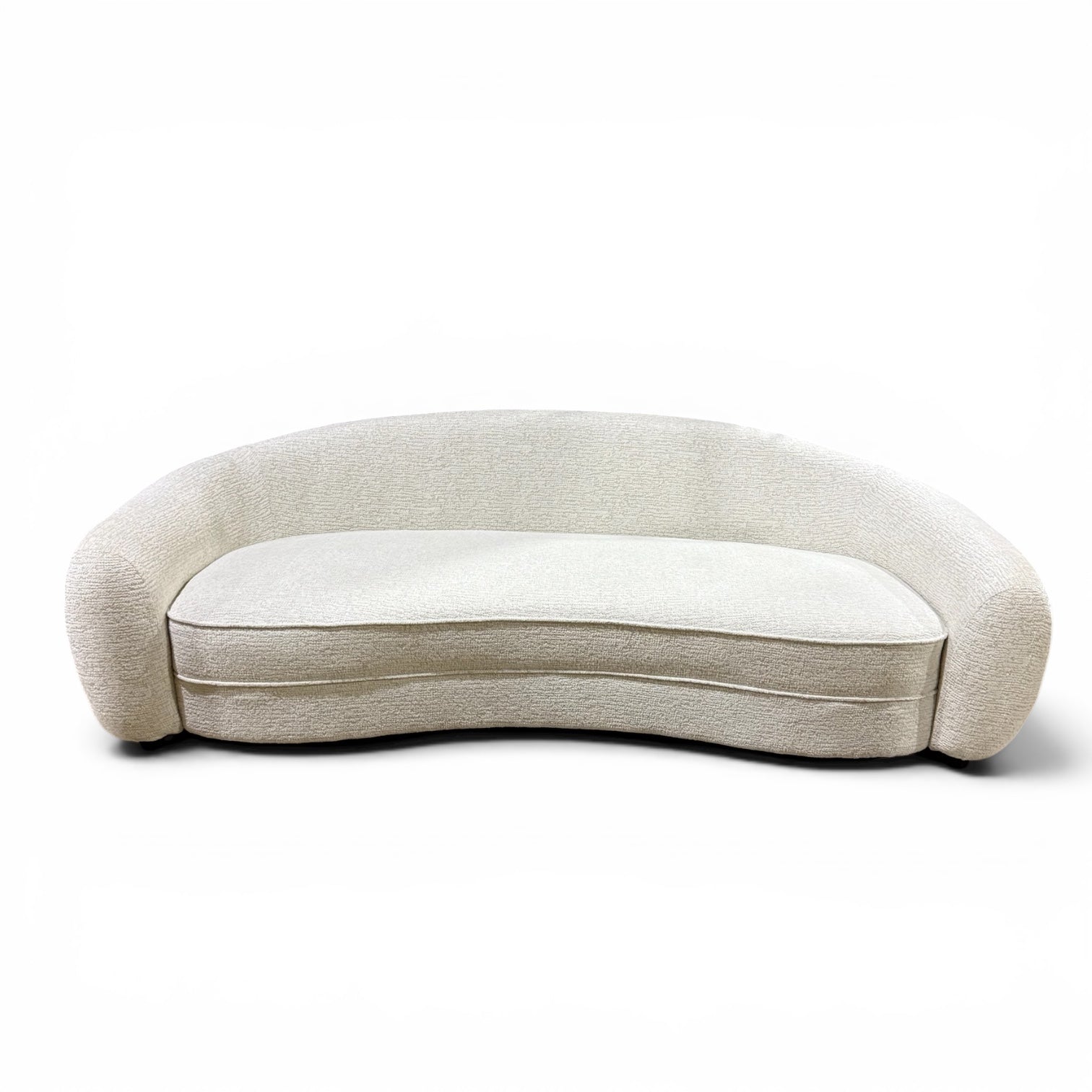 Wavy Arched White Sofa