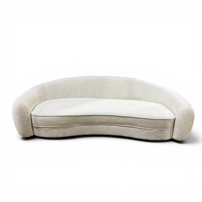 Wavy Arched White Sofa