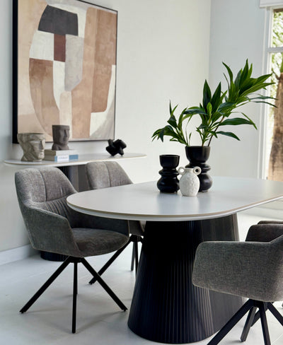Eclipse Dining Long Table Ceramic Top