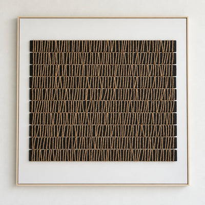 Wood Mosaic Hand Painted Wall Art - S