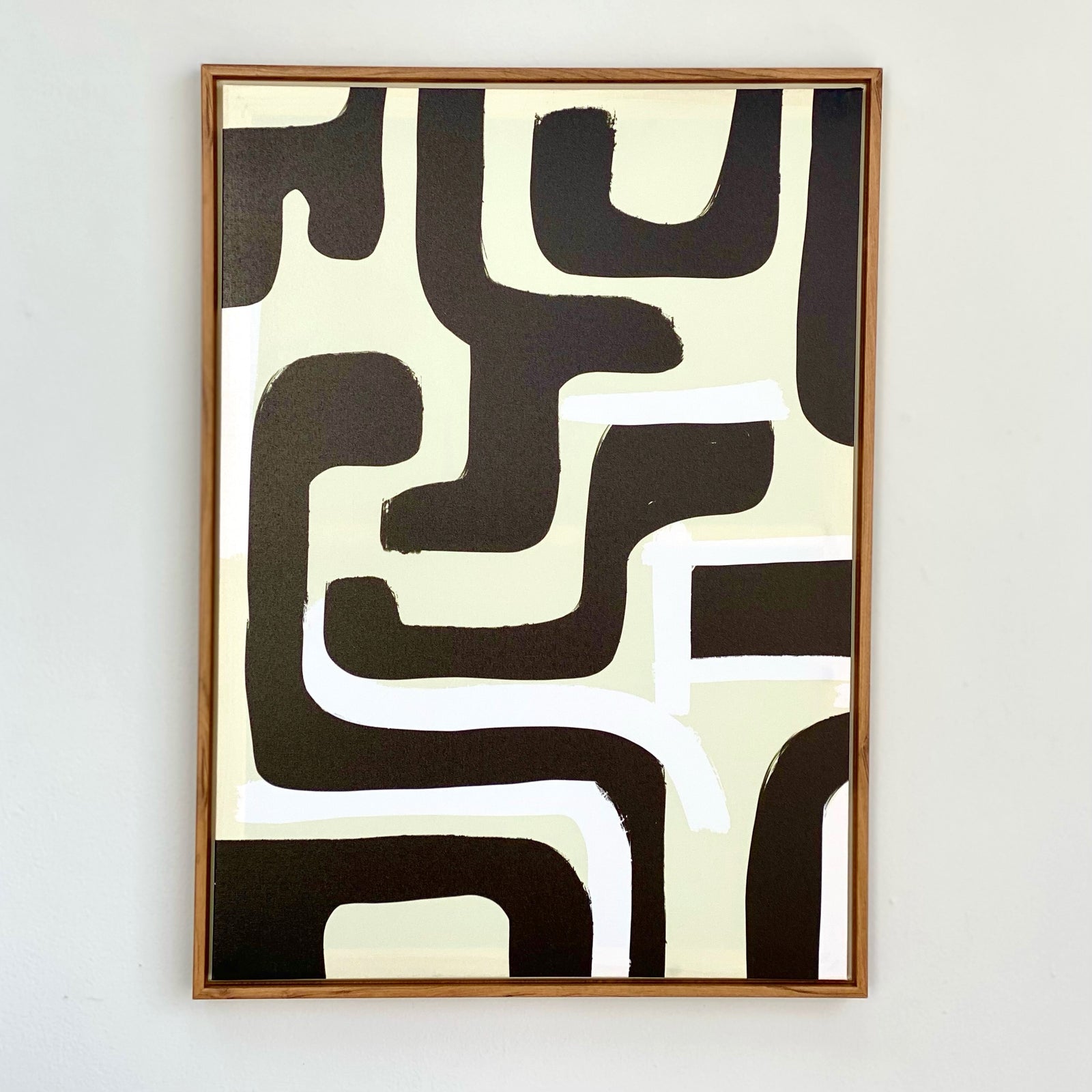 Abstract Maze Framed Canvas Wall Art