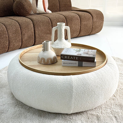 Dual Ottoman Wide Table