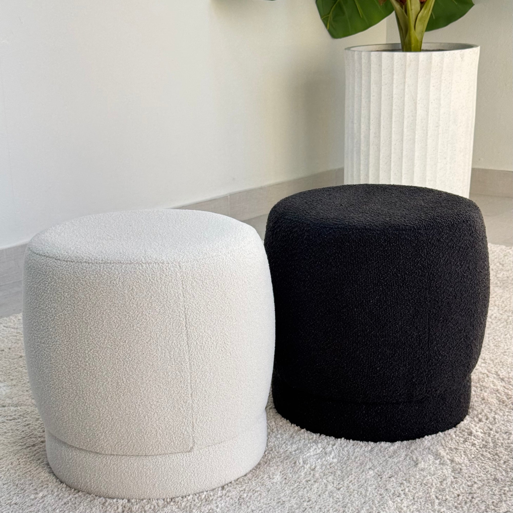 Level Black Ottoman