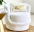 Cozy Round White Sherpa Chair