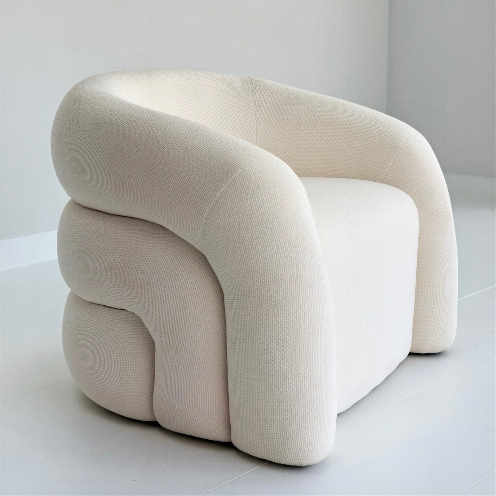 Rainbow Accent Chair Ivory
