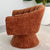 Swivel Barrel Cognac Chair