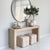 Faux Travertine Classic Husky Console Table