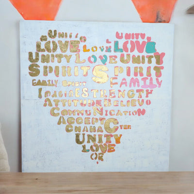 Real Love Heart Canvas Art