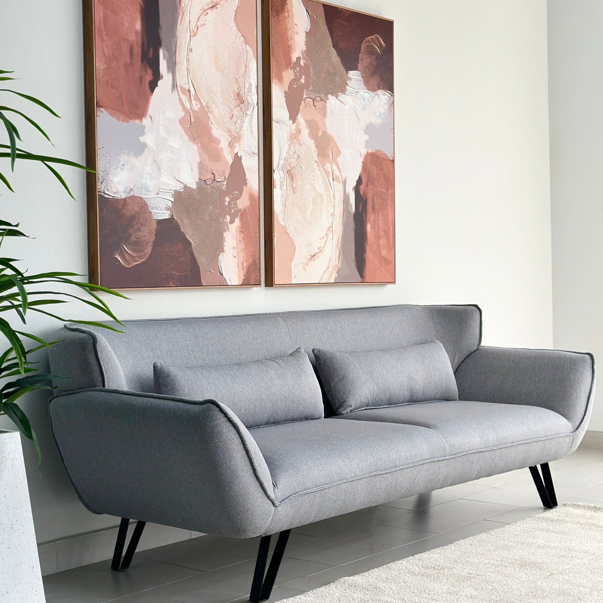 Gio Gray Fabric Sofa