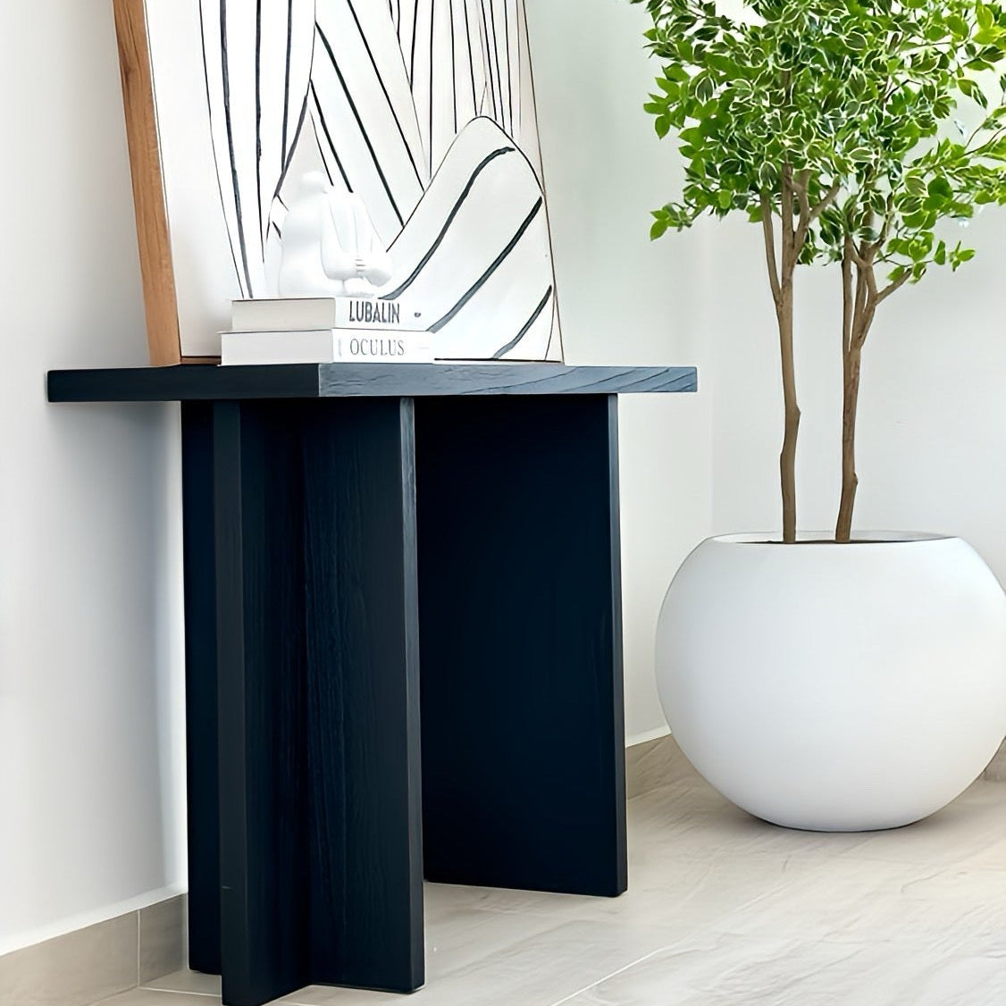 Vertice Console Black Table