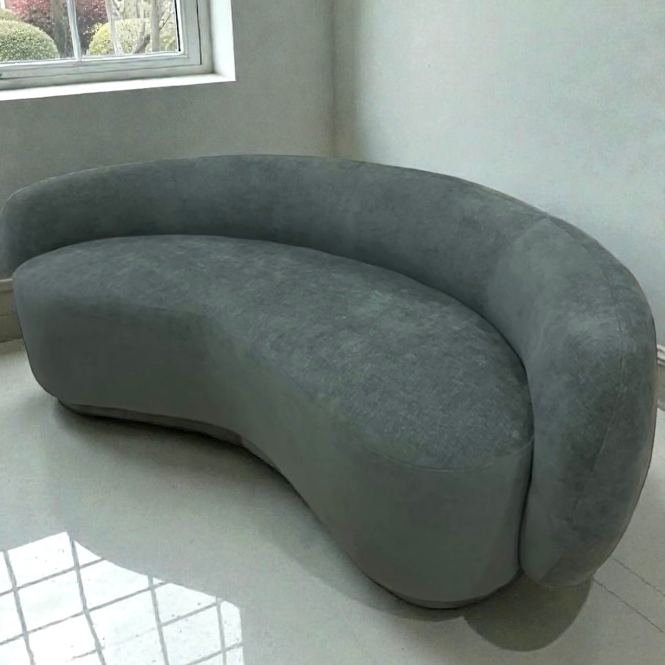 Divani Curved Green Sofa