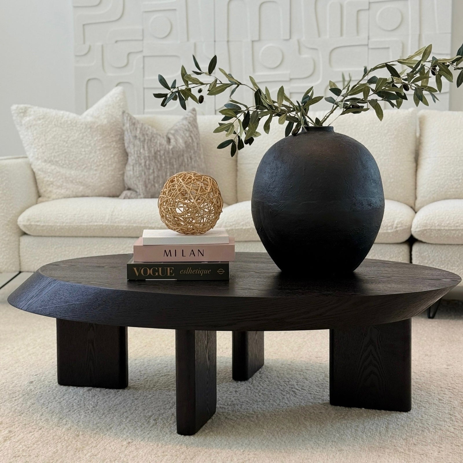 Elara Black Coffee Table