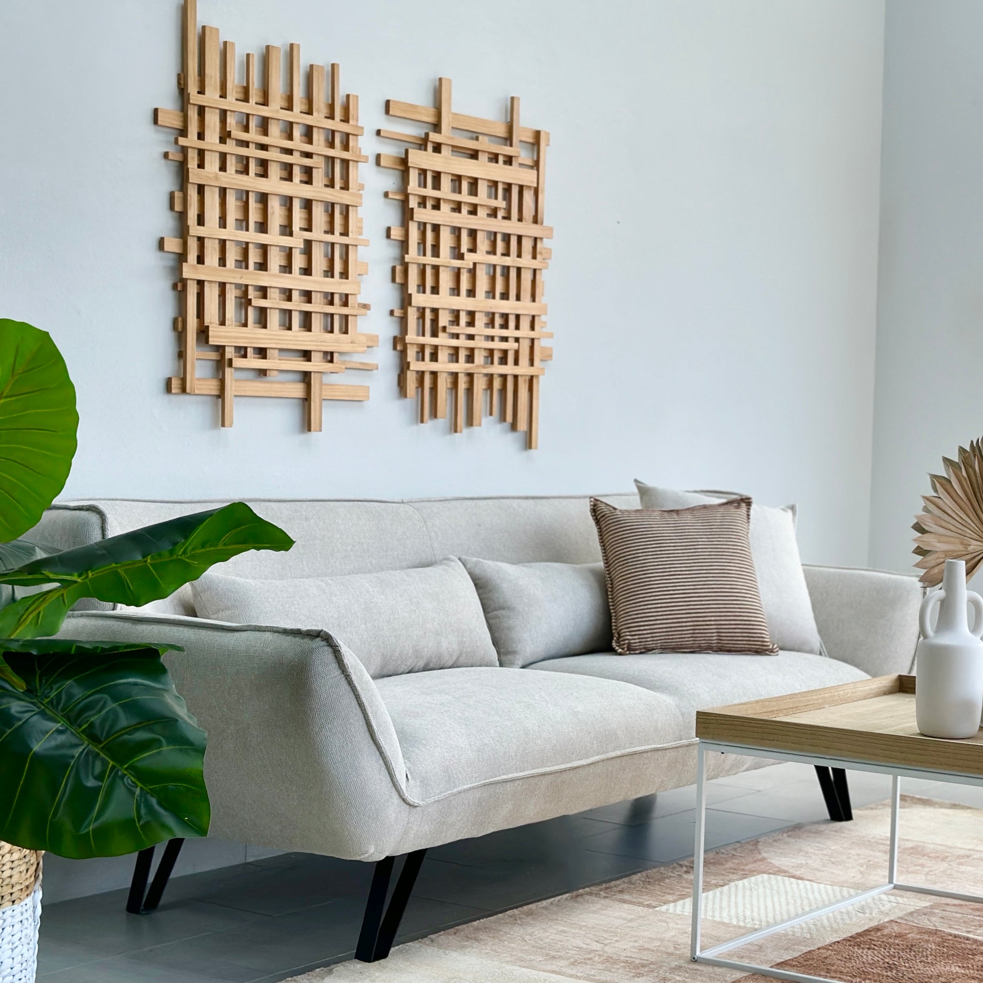 Structure Decorate Abstract Wooden Structure Wall Art - Decora Home