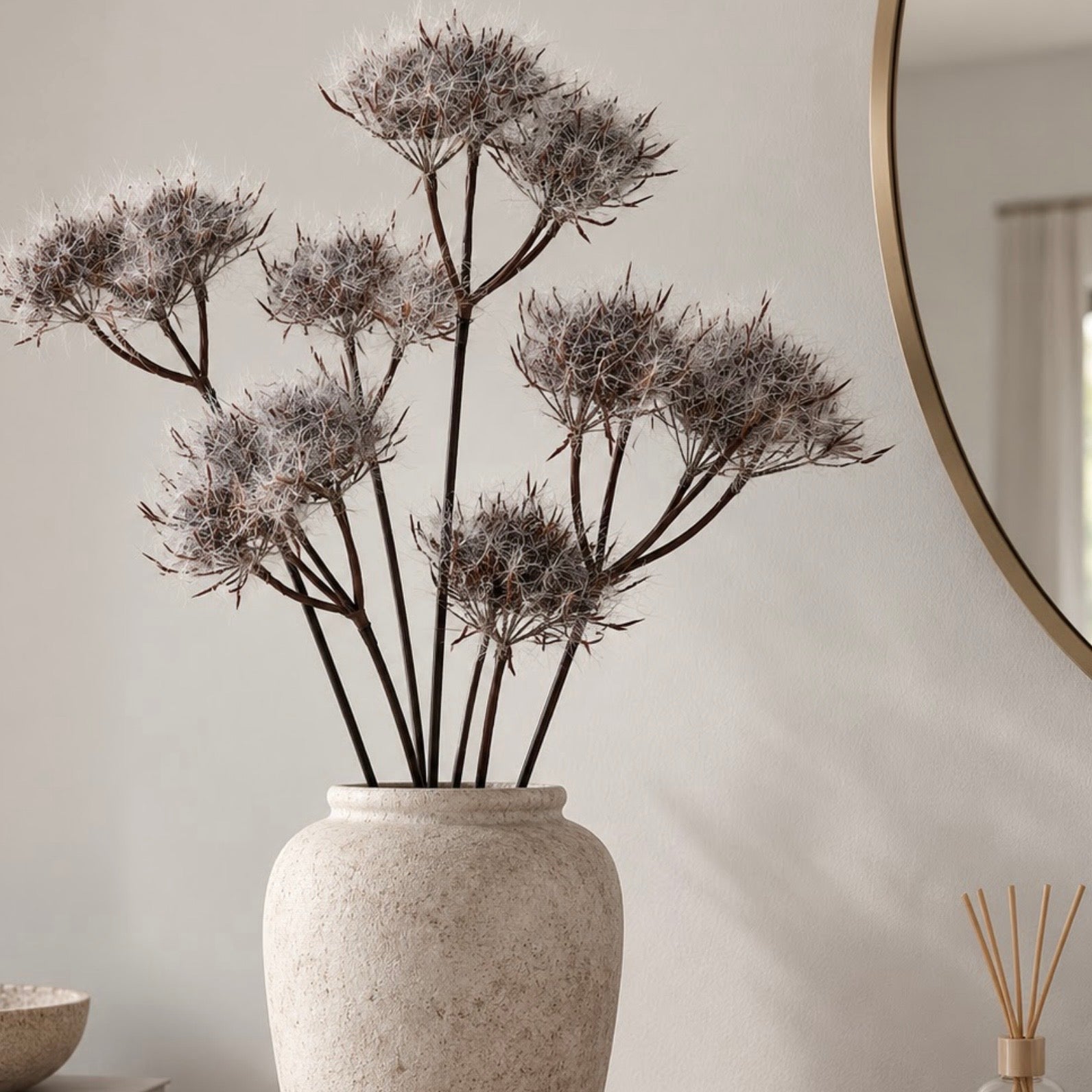 Danila Flocking Alliums Faux